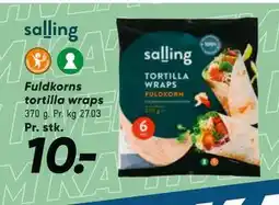 Bilka Fuldkorns tortilla wraps tilbud