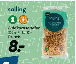 Bilka Fuldkornsnudler tilbud