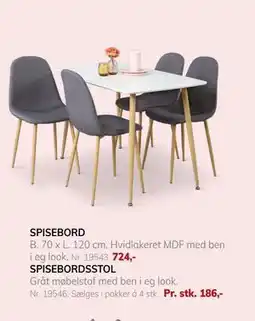 Daells Bolighus SPISEBORDSSTOL tilbud