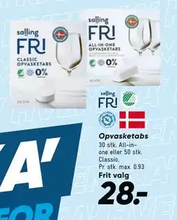 Bilka Opvasketabs tilbud