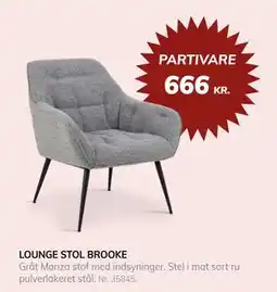 Daells Bolighus LOUNGE STOL BROOKE tilbud