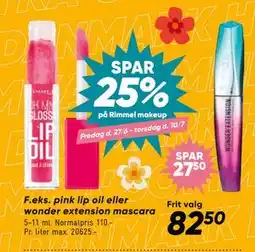 Bilka SPAR 25% på Rimmel makeup tilbud