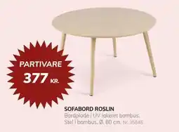 Daells Bolighus SOFABORD ROSLIN tilbud