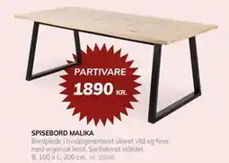 Daells Bolighus SPISEBORD MALIKA tilbud