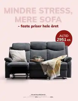 Daells Bolighus SOFA MED RECLINERFUNKTION tilbud