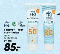 Bilka Solspray, -stick eller -lotion tilbud