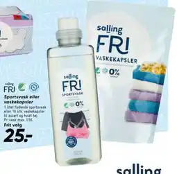 Bilka Sportsvask eller vaskekapsler tilbud