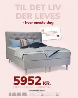 Daells Bolighus KOMPLET KONTINENTALSENG MILAN tilbud