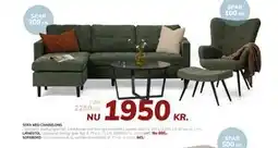 Daells Bolighus SOFA MED CHAISELONG tilbud