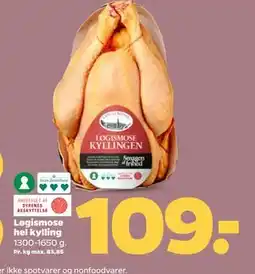 Netto Løgismose hel kylling tilbud