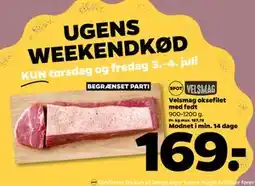 Netto Velsmag oksefilet med fedt tilbud