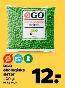 Netto ØGO økologiske ærter tilbud