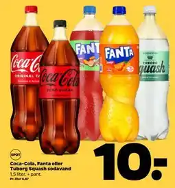 Netto Coca-Cola, Fanta eller Tuborg Squash sodavand tilbud