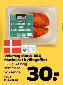 Netto Velsmag dansk BBQ marineret kyllingefilet tilbud