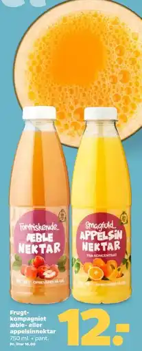 Netto Frugtkompagniet æble- eller appelsinnektar tilbud