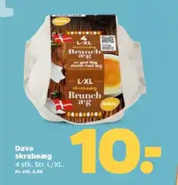 Netto Dava skrabeæg tilbud
