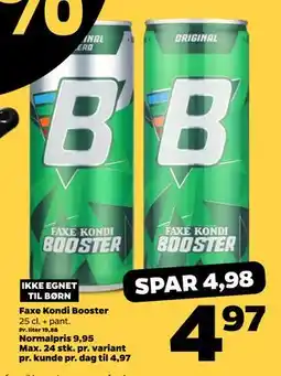 Netto Faxe Kondi Booster tilbud