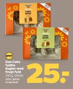 Netto Dan Cake fyldte kugler med frugt fyld tilbud