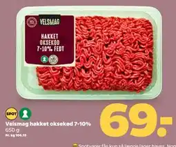 Netto Velsmag hakket oksekød 7-10% tilbud