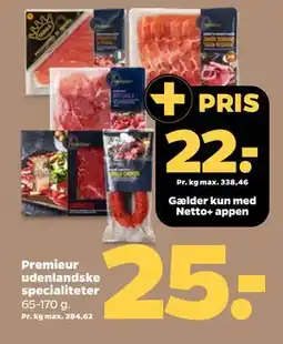 Netto Premieur udenlandske specialiteter tilbud