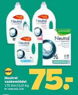 Netto Neutral vaskemiddel tilbud