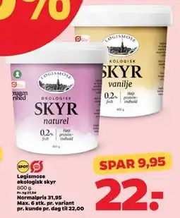 Netto Løgismose økologisk skyr tilbud