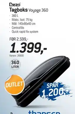 Thansen Dezo Tagboks Voyage 360 tilbud
