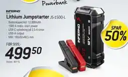 Thansen Lithium Jumpstarter JS-1500-L tilbud