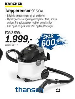 Thansen Tæpperenser tilbud