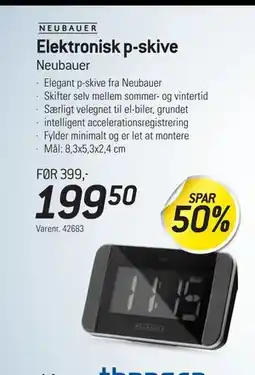 Thansen Elektronisk p-skive tilbud