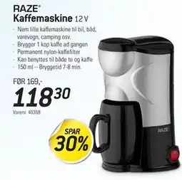 Thansen Kaffemaskine 12 V tilbud