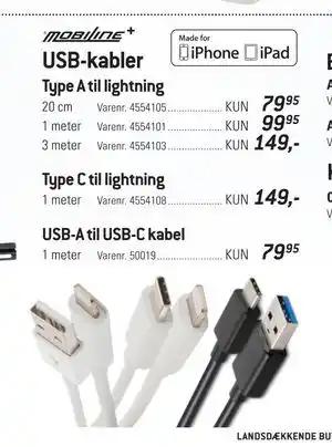 Thansen USB-kabler tilbud