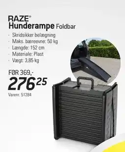 Thansen RAZE Hunderampe Foldbar tilbud
