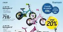 Thansen Børnecykel 12 tilbud