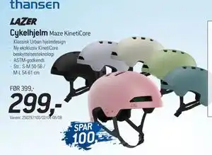 Thansen Cykelhjelm tilbud