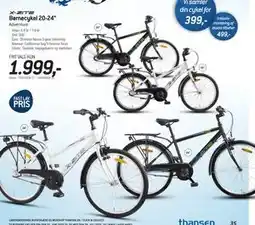 Thansen Børnecykel 20-24 tilbud