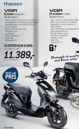 Thansen Scooter Street-X EFI tilbud
