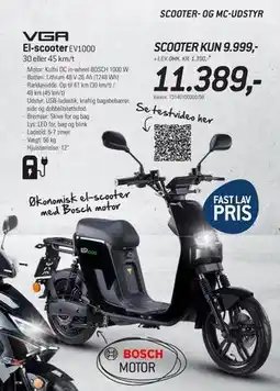 Thansen El-scooter EV1000 tilbud