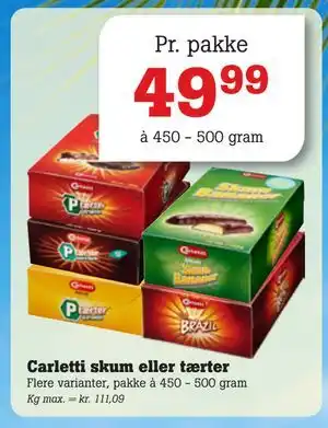 Poetzsch Padborg Carletti skum eller tærter tilbud