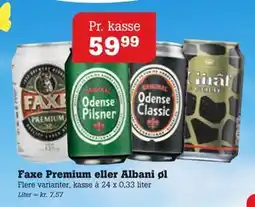 Poetzsch Padborg Faxe Premium eller Albani øl tilbud