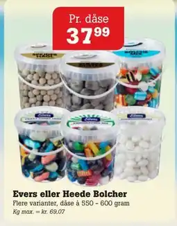 Poetzsch Padborg Evers eller Heede Bolcher tilbud