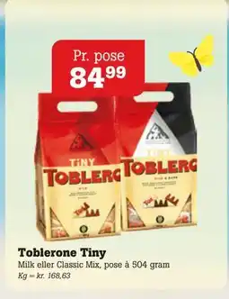 Poetzsch Padborg Toblerone Tiny tilbud