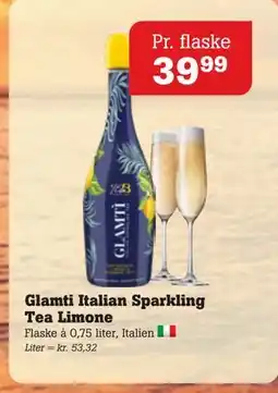 Poetzsch Padborg Glamti Italian Sparkling Tea Limone tilbud