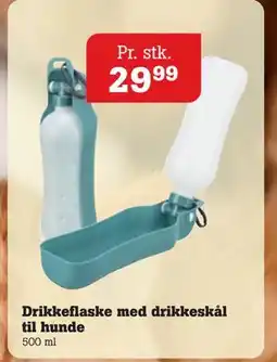 Poetzsch Padborg Drikkeflaske med drikkeskål til hunde tilbud