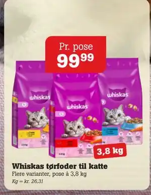 Poetzsch Padborg Whiskas tørfoder til katte tilbud
