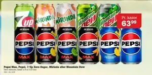 Poetzsch Padborg Pepsi Max, Pepsi, 7 Up Zero Sugar, Mirinda eller Mountain Dew tilbud