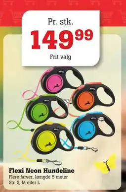 Poetzsch Padborg Flexi Neon Hundeline tilbud
