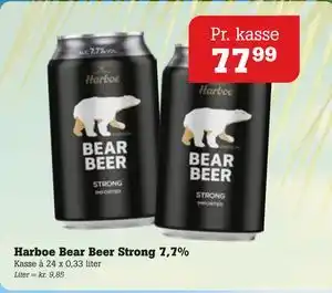 Poetzsch Padborg Harboe Bear Beer Strong 7,7% tilbud