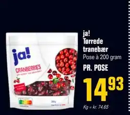 Poetzsch Padborg ja! Tørrede tranebær tilbud