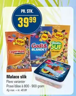 Otto Duborg Malaco slik tilbud